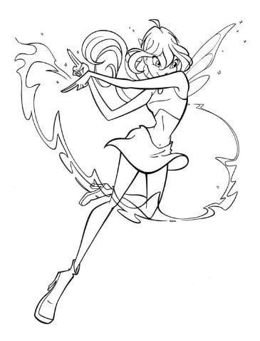 Tranh tô màu công chúa phép thuật Winx Club - Bộ hình tô màu công chúa dễ  thương - VnDoc.com