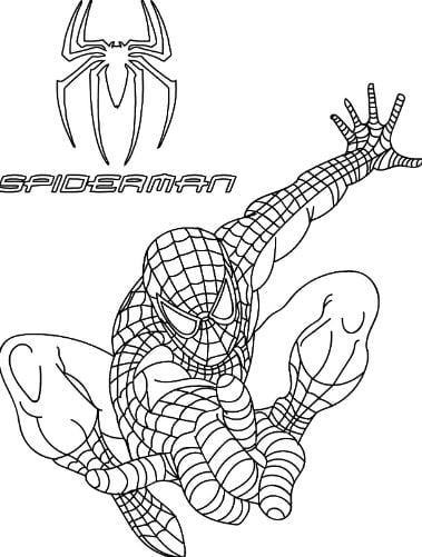 Tranh tô màu người nhện  Siêu nhân Spider Man đẹp nhất cho bé  Mầm Non  Nam Hưng