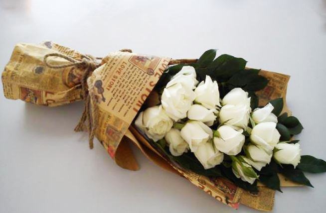 Hình ảnh bó hoa hồng trắng đẹp nhất