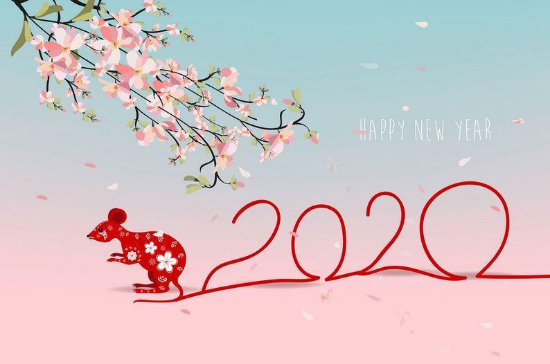 Bộ ảnh nền Happy New Year 2020 đẹp