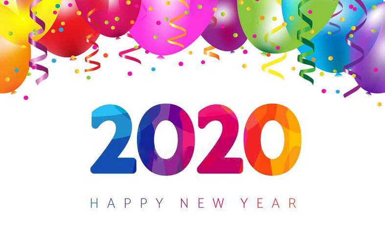 Bộ hình ảnh nền Happy New Year 2020 đẹp